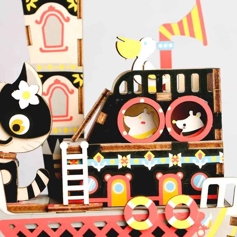 Boite A Musique Diy - Chat Pêcheur – Image 4