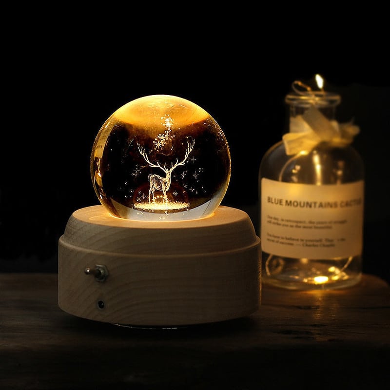 Boite A Musique Lumineuse Cerf – Image 7