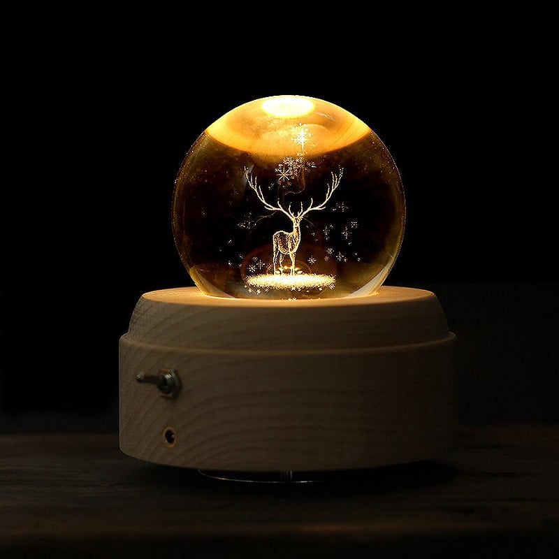 Boite A Musique Lumineuse Cerf – Image 2
