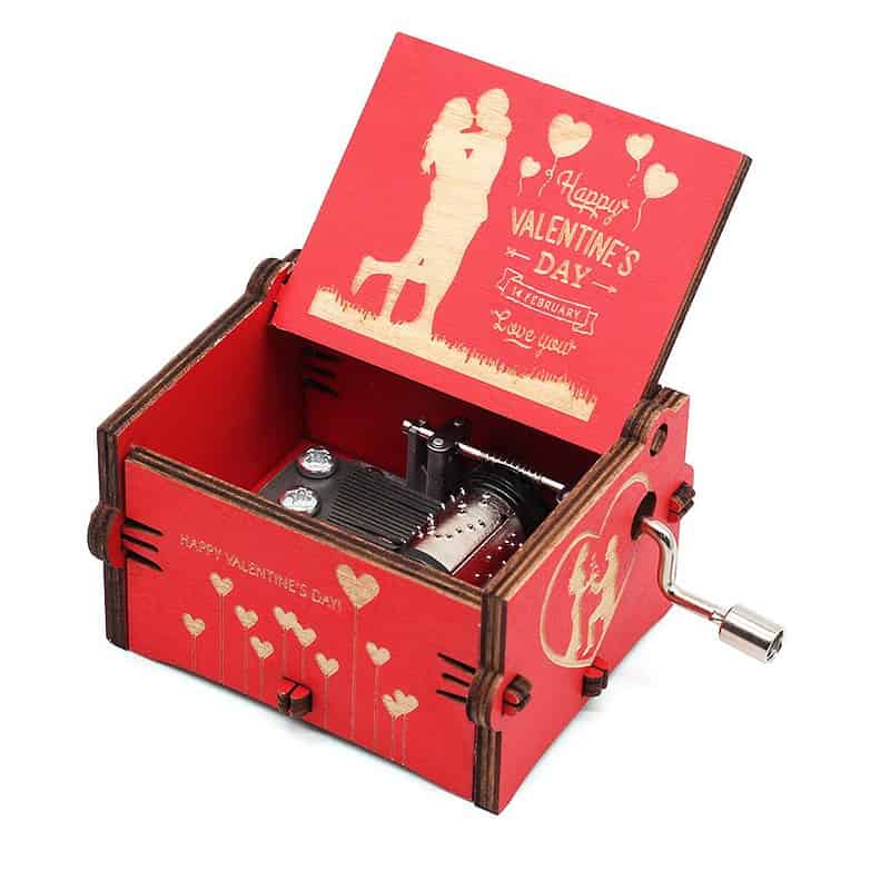 Boite A Musique Manivelle Saint-Valentin